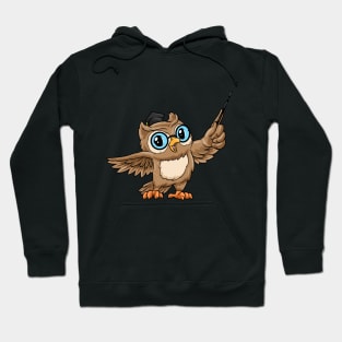 Owl Teacher Pointer Hoodie